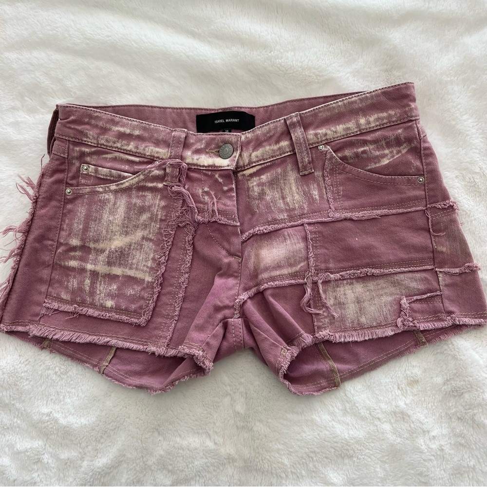 Isabel Marant Pink Denim Skorts